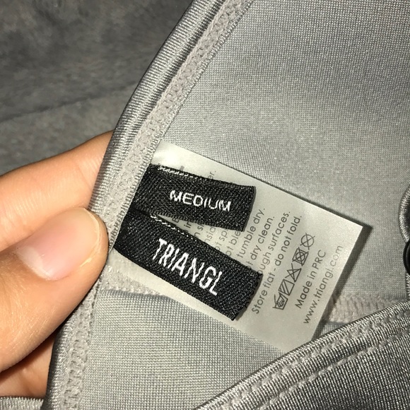 Grey Triangl swim top - Picture 4 of 4